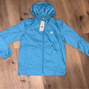 Adidas Light Blue Hooded Jacket